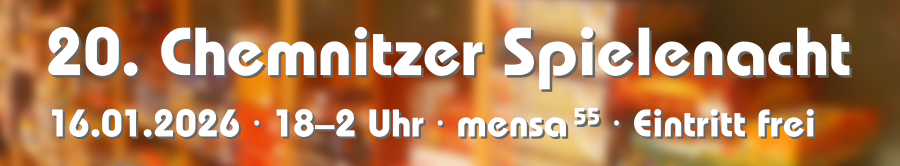 Spielenacht 2026 - Banner